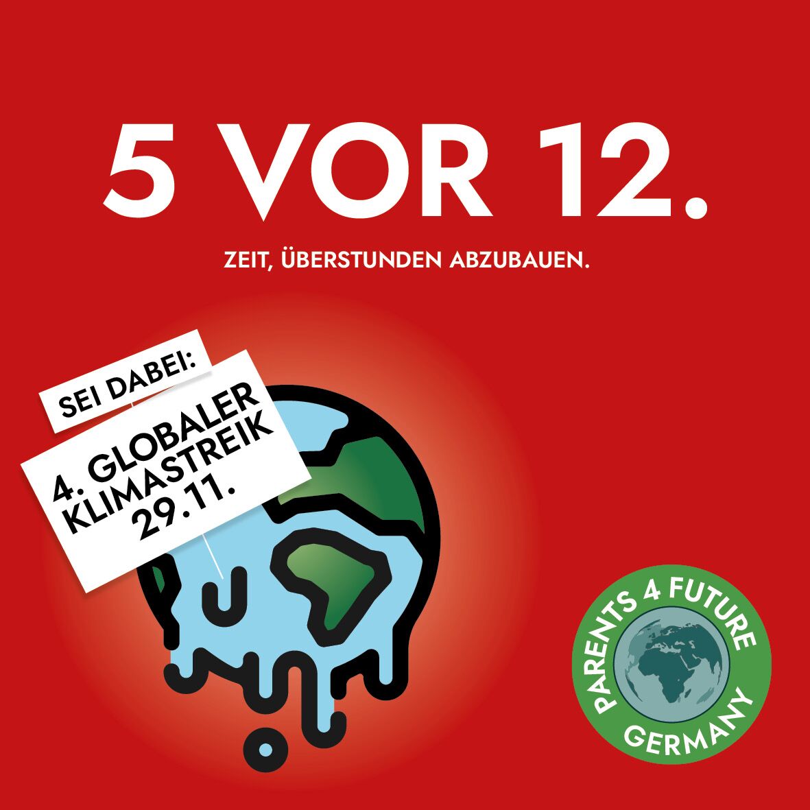 4.Klimastreik: 5 vor 12