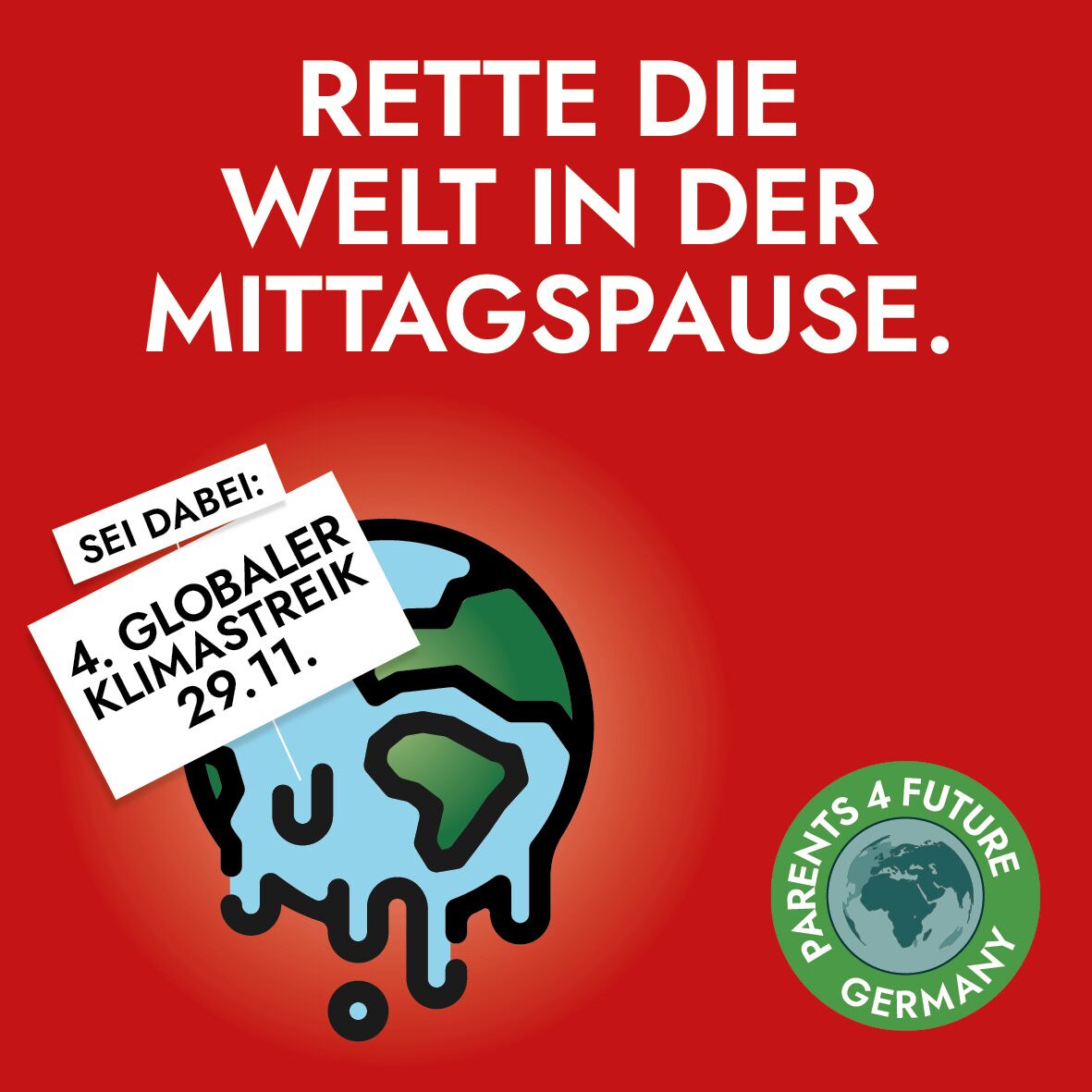 4.Klimastreik: Rette die Welt in der Mittagspause