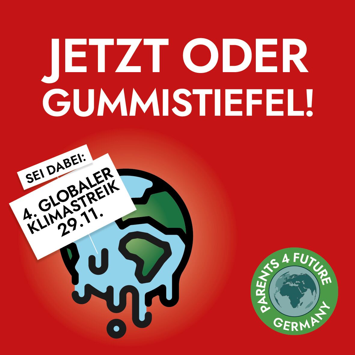 4. Klimastreik: Jetzt oder Gummistiefel!