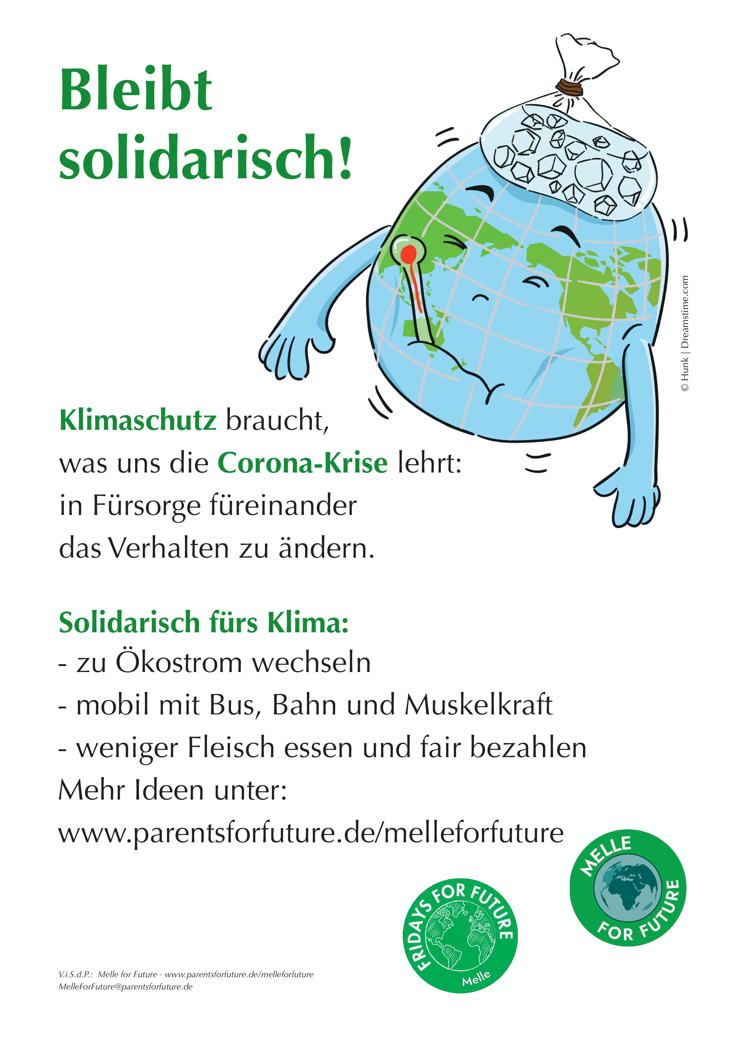 Plakat „Bleibt solidarisch“