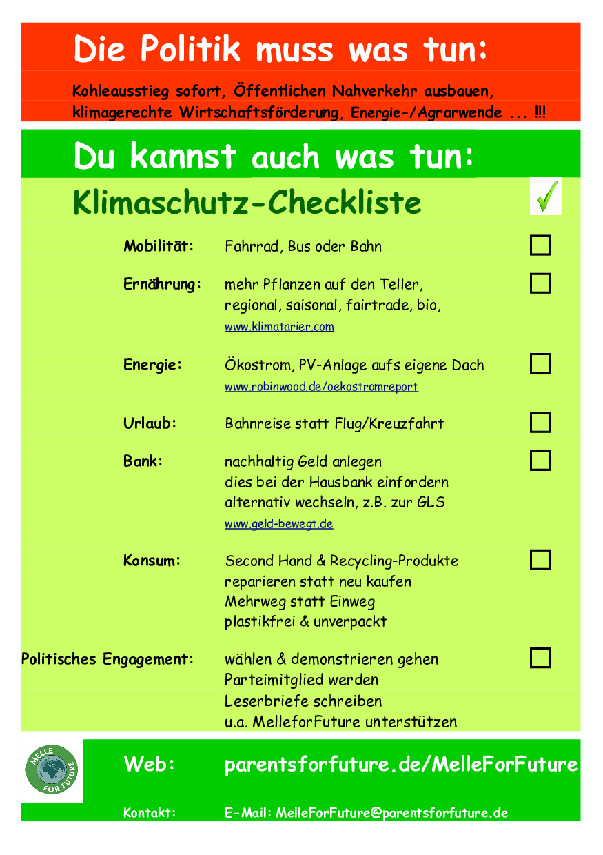 Checkliste