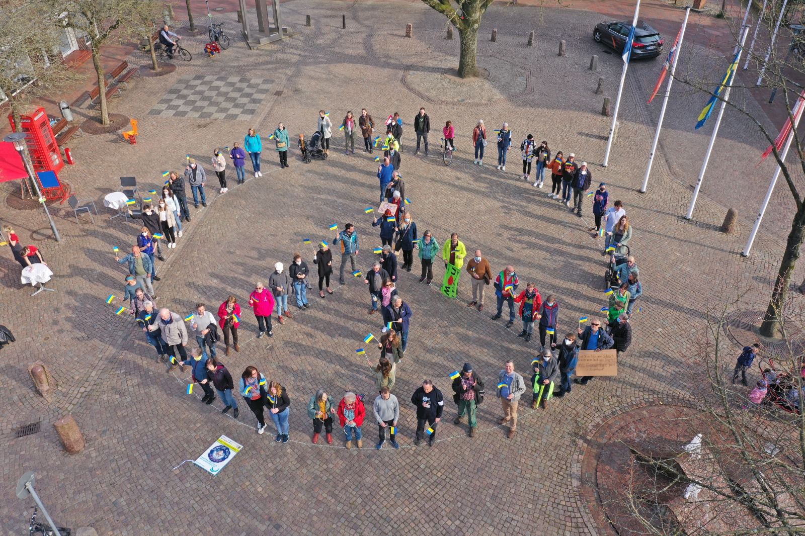 Peace-Zeichen in Niebüü