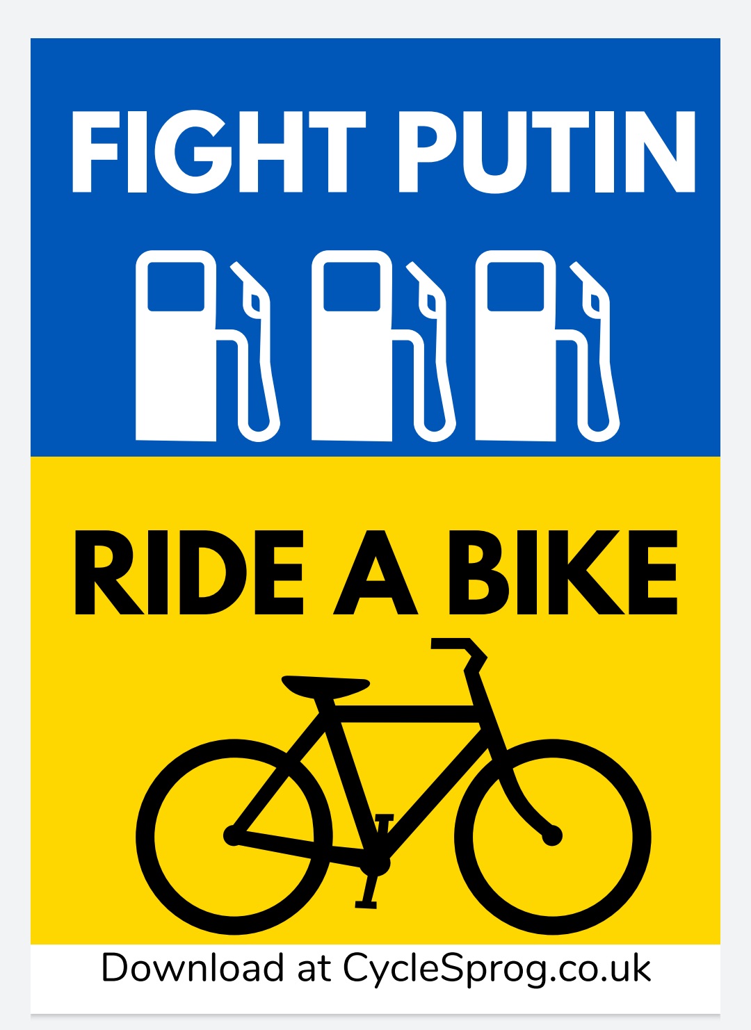 Fight Putin - Ride a Bike