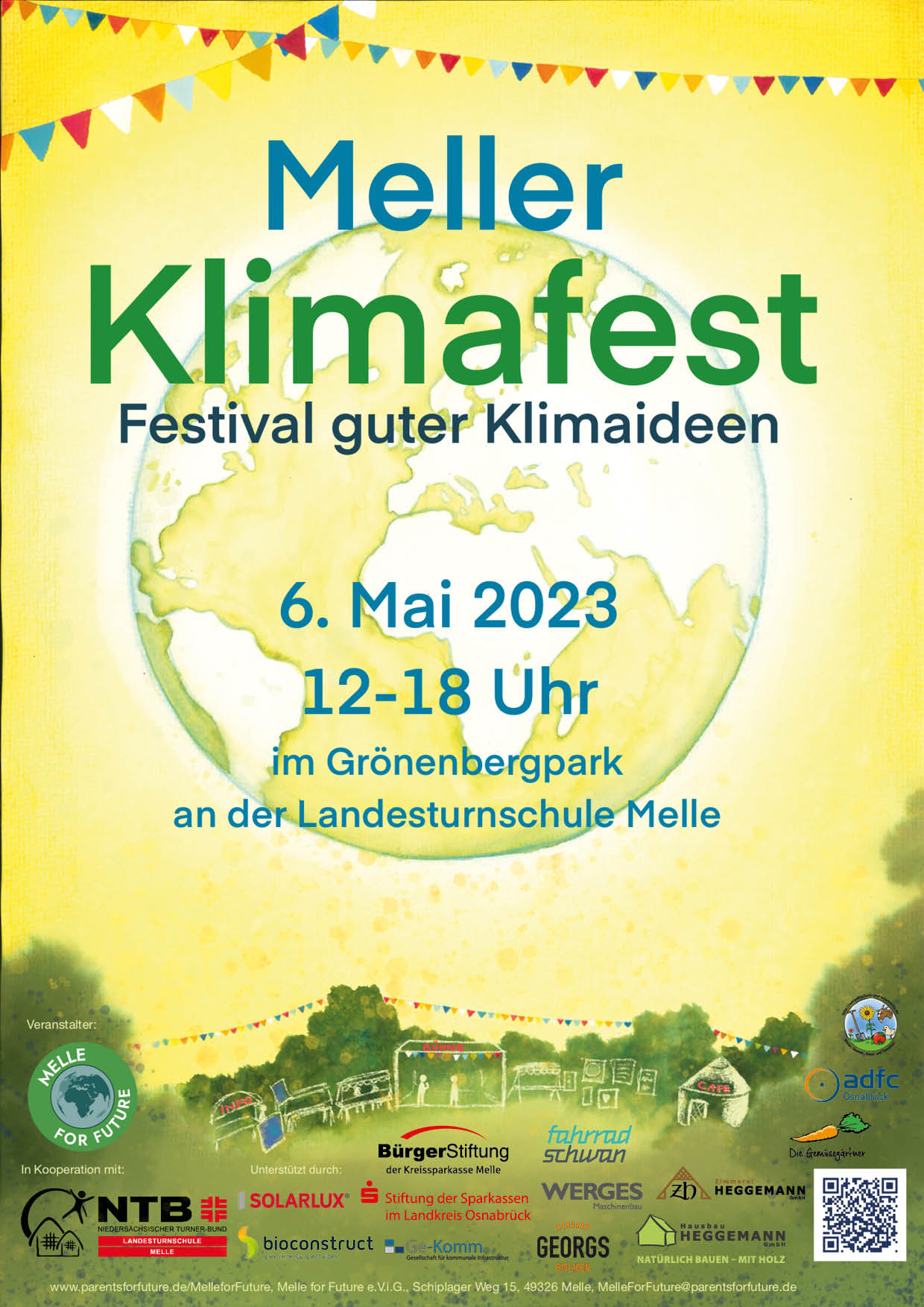 sonniges Plakat Klimafest
