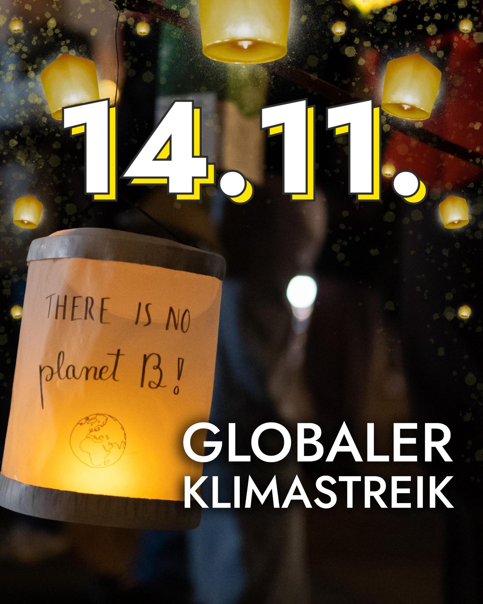Laterne zum Klimastreik