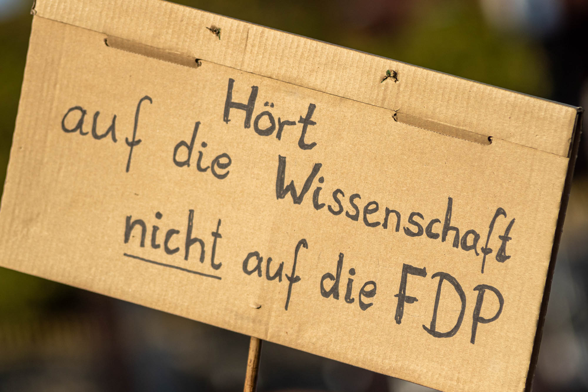 Schild beim Klimastreik am 15.09.2023