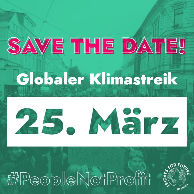 #PeopleNotProfit Klimastreik 25.3.22