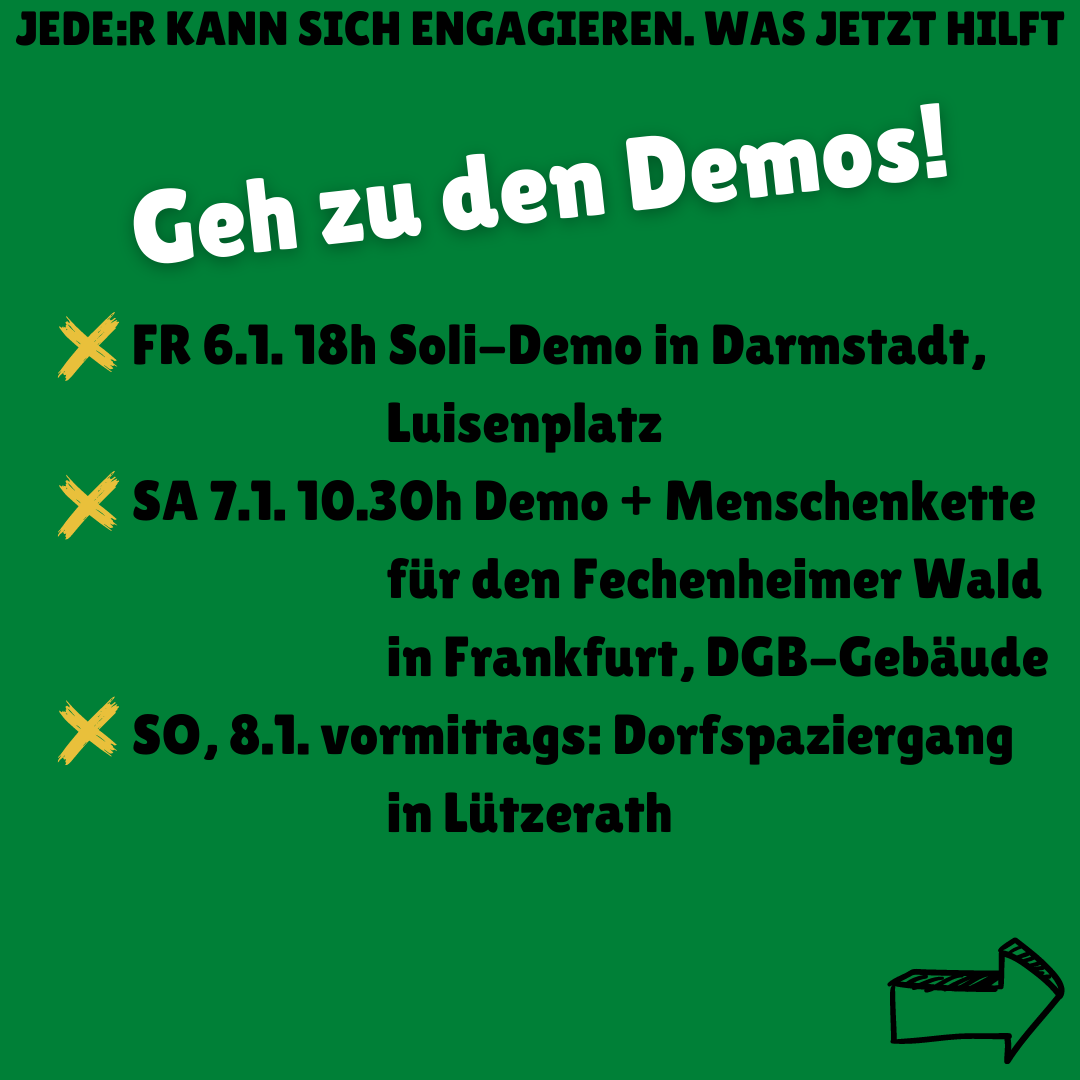 Zu Demos gehen