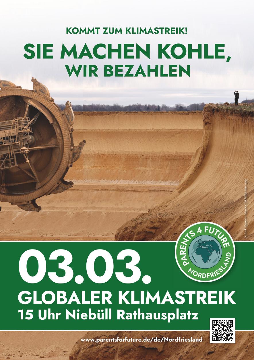 Globaler Klimastreik 3.3.2023 Niebüll 15:00 Uhr