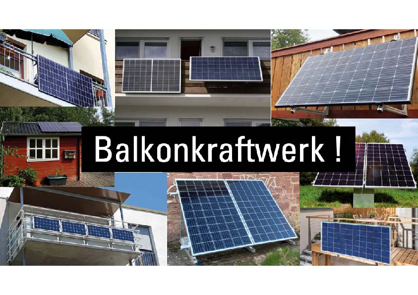 Beispiele Balkonkraftwerke