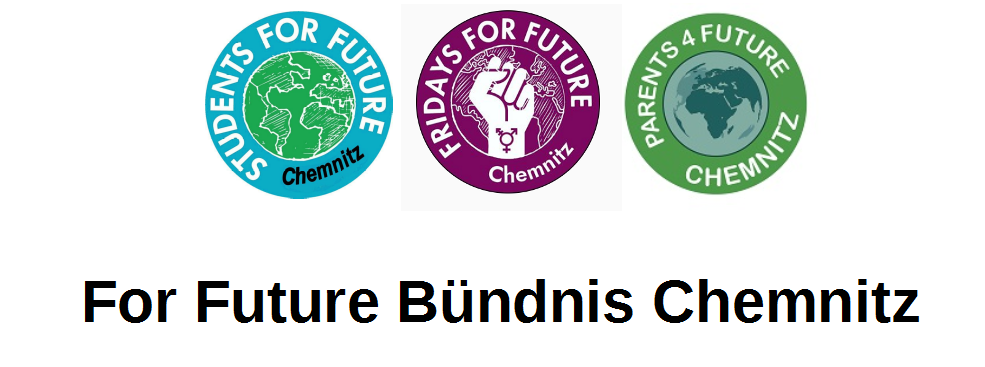 Logos des Chemnitzer For Future Bündnisses