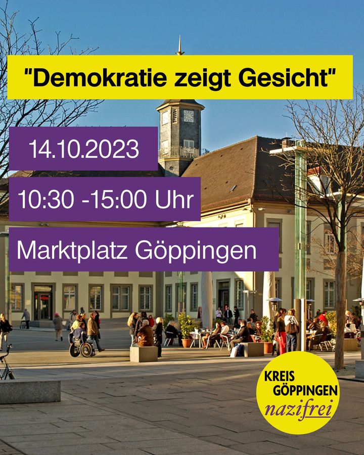 Sharepic Demokratie zeigt Gesicht