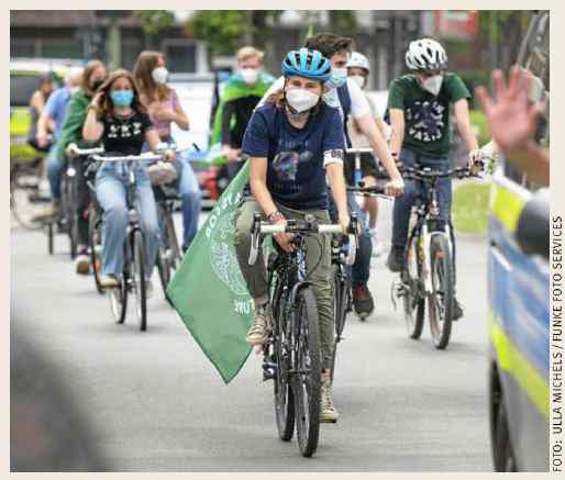 Fahrraddemo Foto