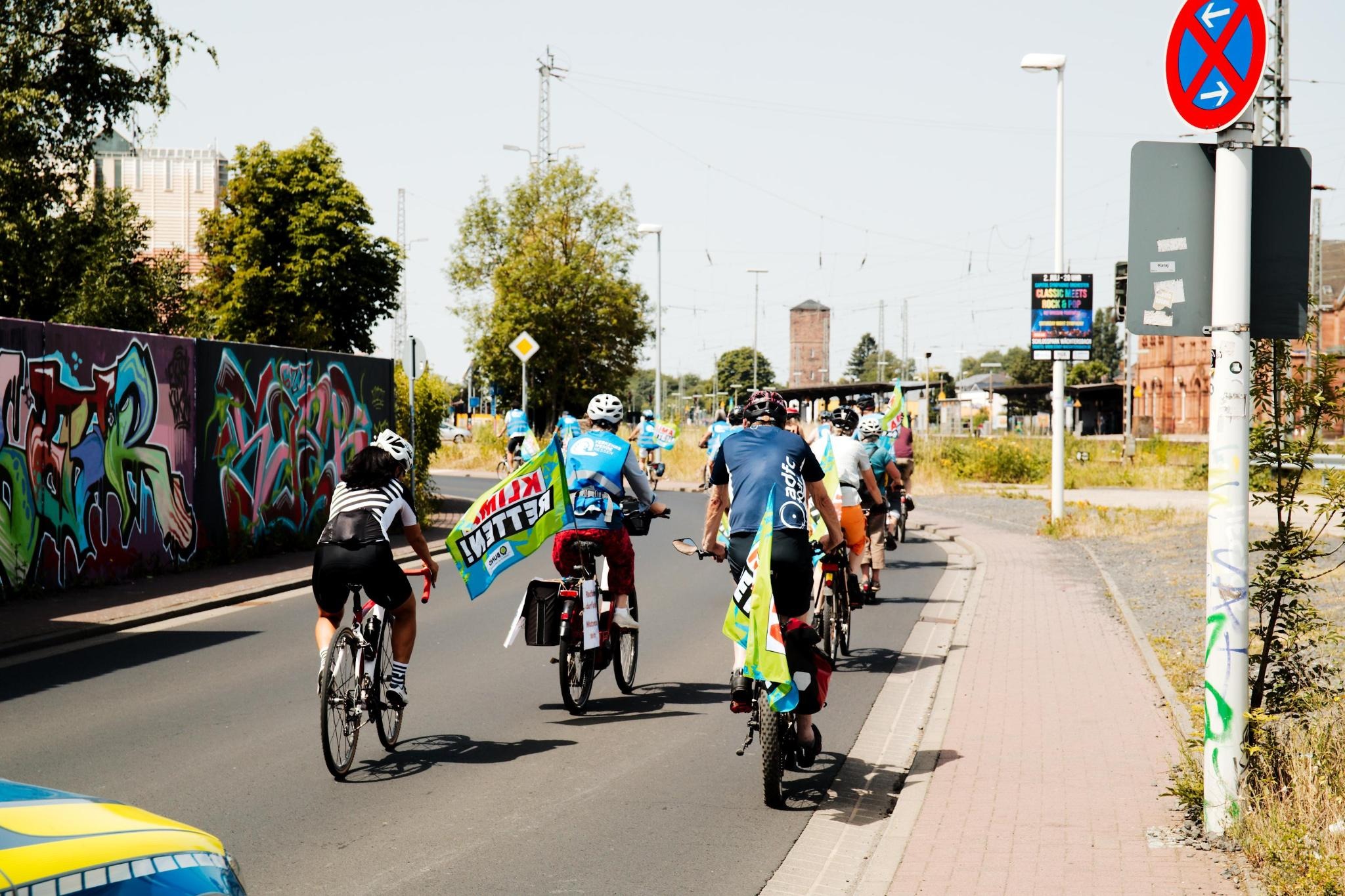 Fahrraddemo zum Glashaus 20