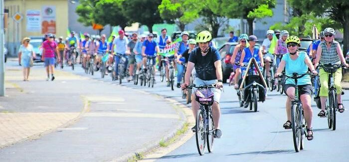 Fahrraddemo zum Glashaus 30 GNZ