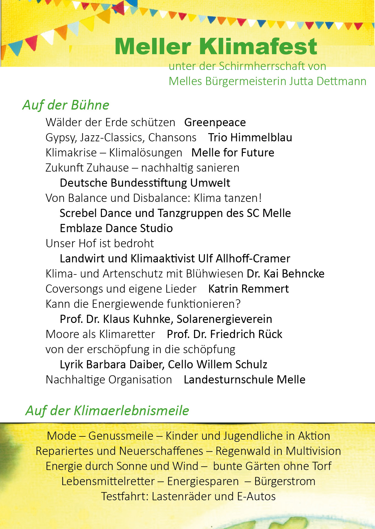Programm Klimafest