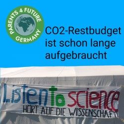 CO2-Restbudget ist schon lange aufgebraucht