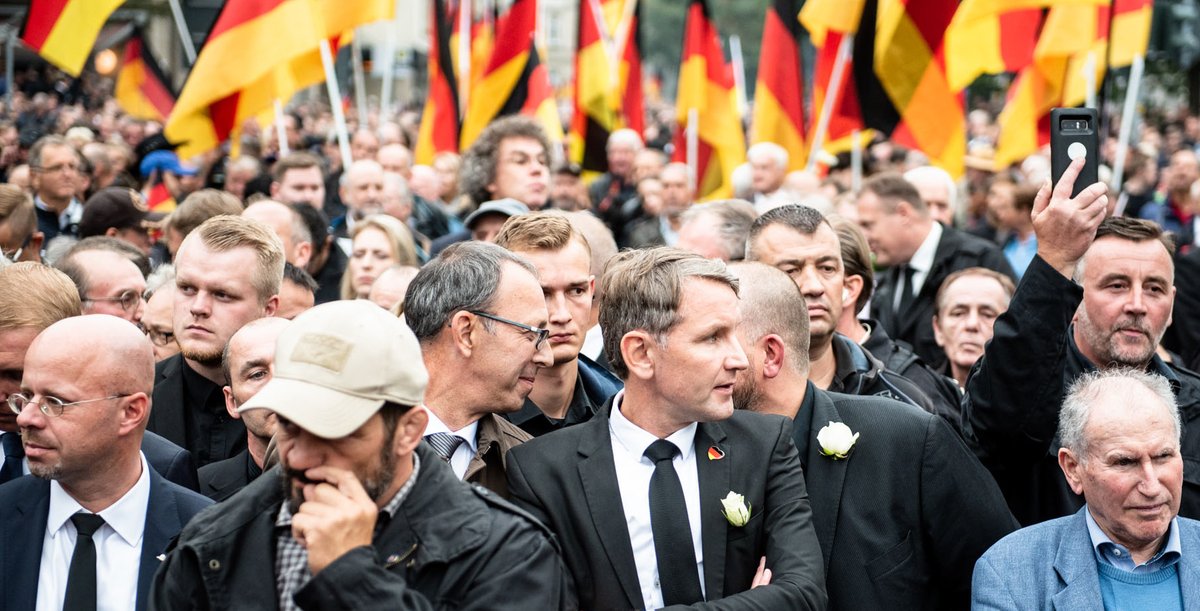 Führende Rechtsextreme bei den Chemnitzer Krawallen