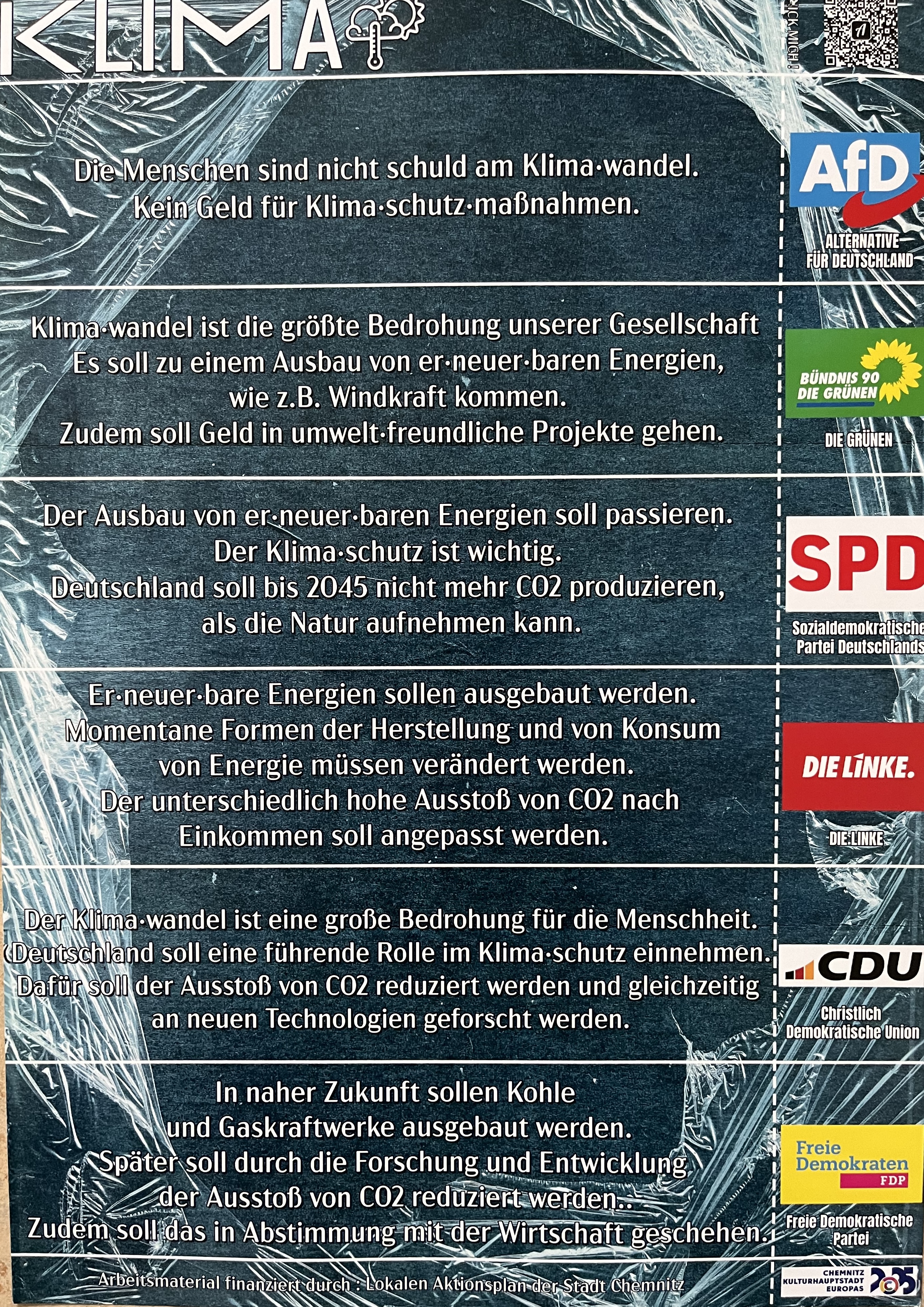 Parteienvergleich Klima