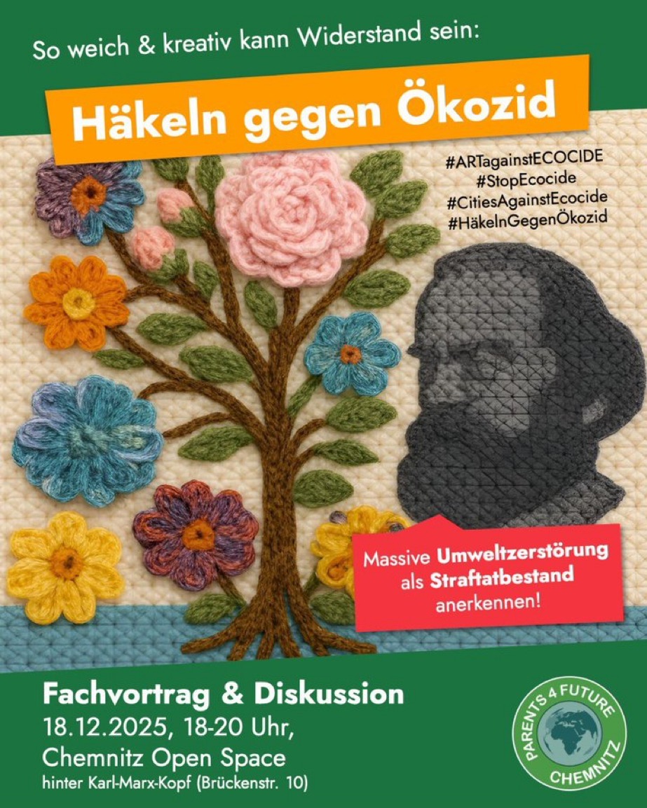 Sharepic zum Chemnitzer Ökozidabend