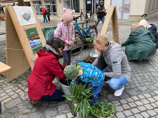 Kinder bepflanzen mit torffreier Gartenerde