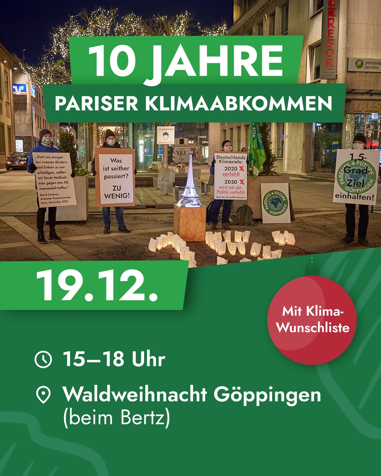 Sharepic 10 Jahre Pariser Klimaabkommen