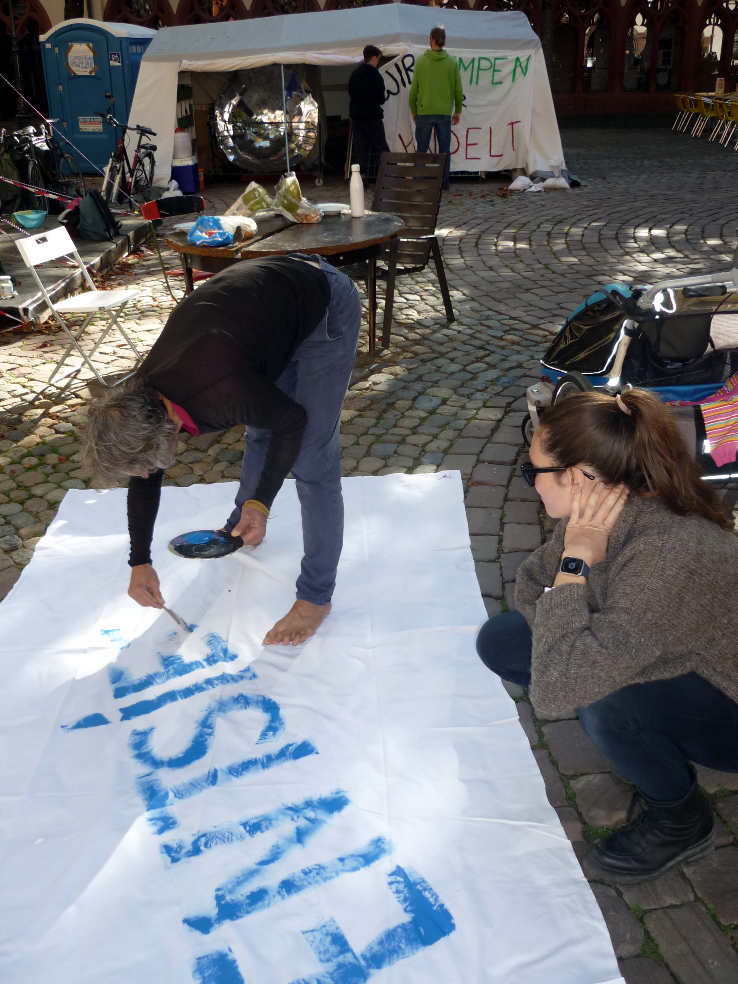 Banner für Klimastreik 23.9.2022