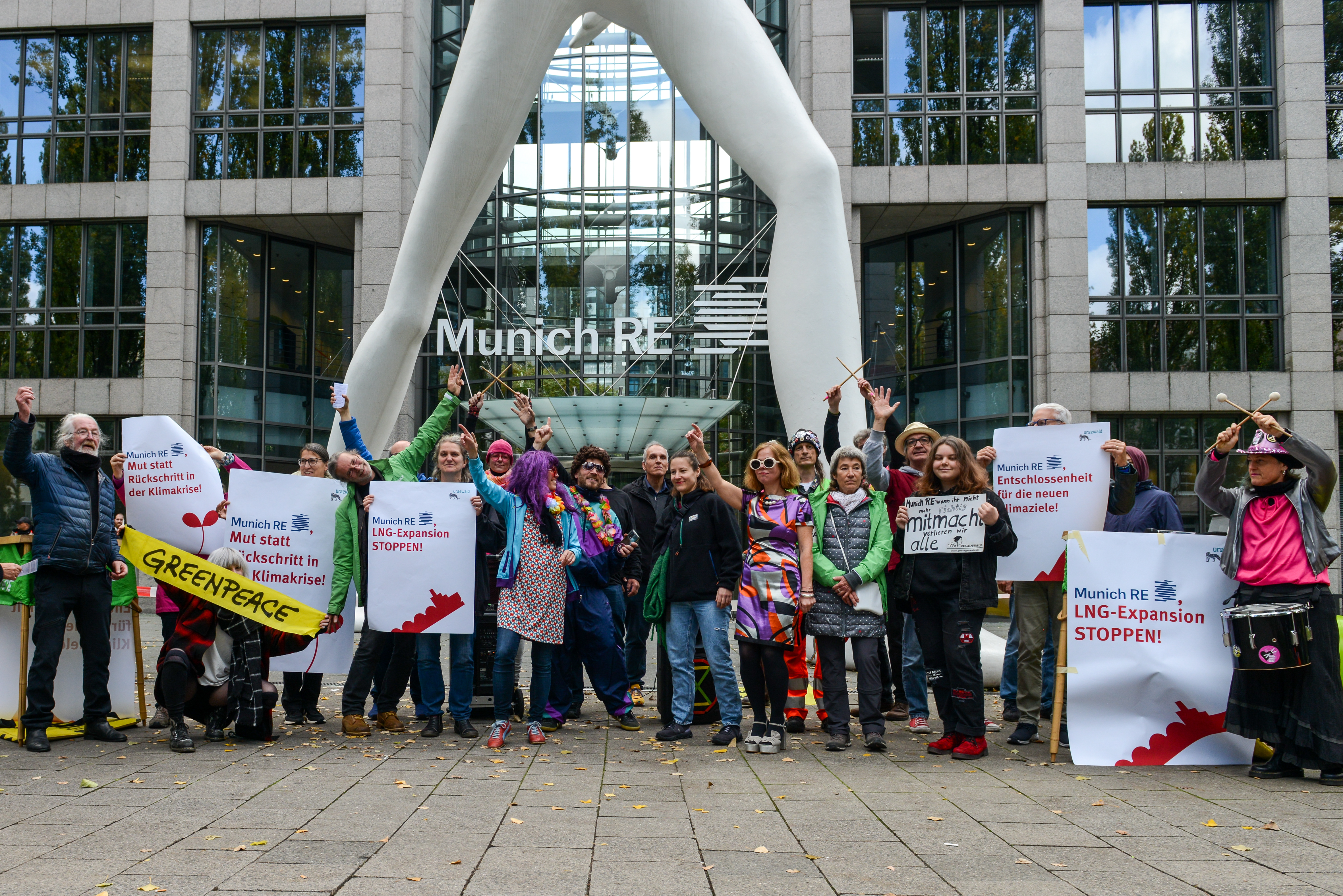 Protest bei Munich Re