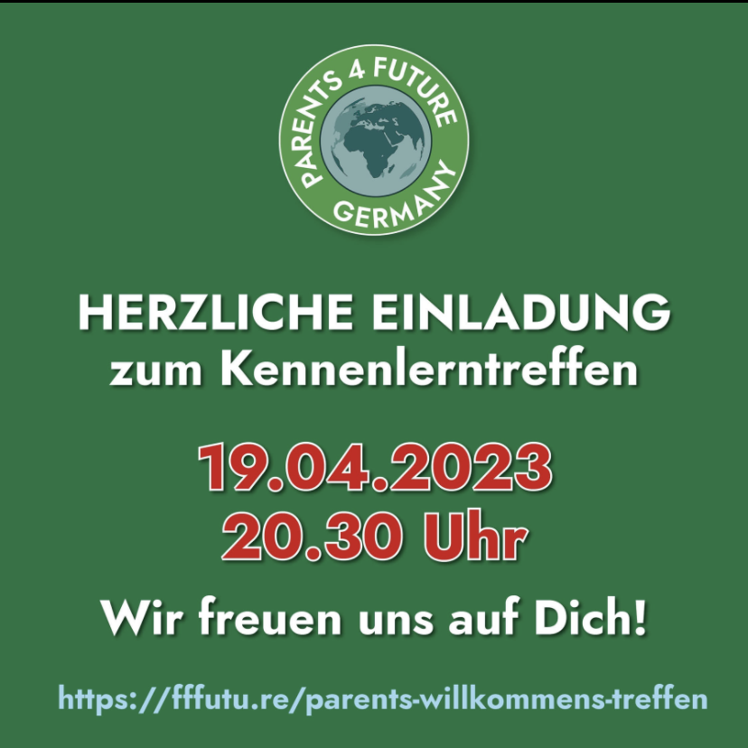 Kennenlerntreffen Parents for Future