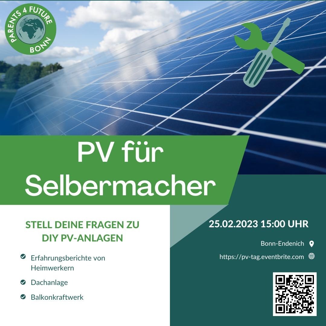 PV für Selbermacher Plakat