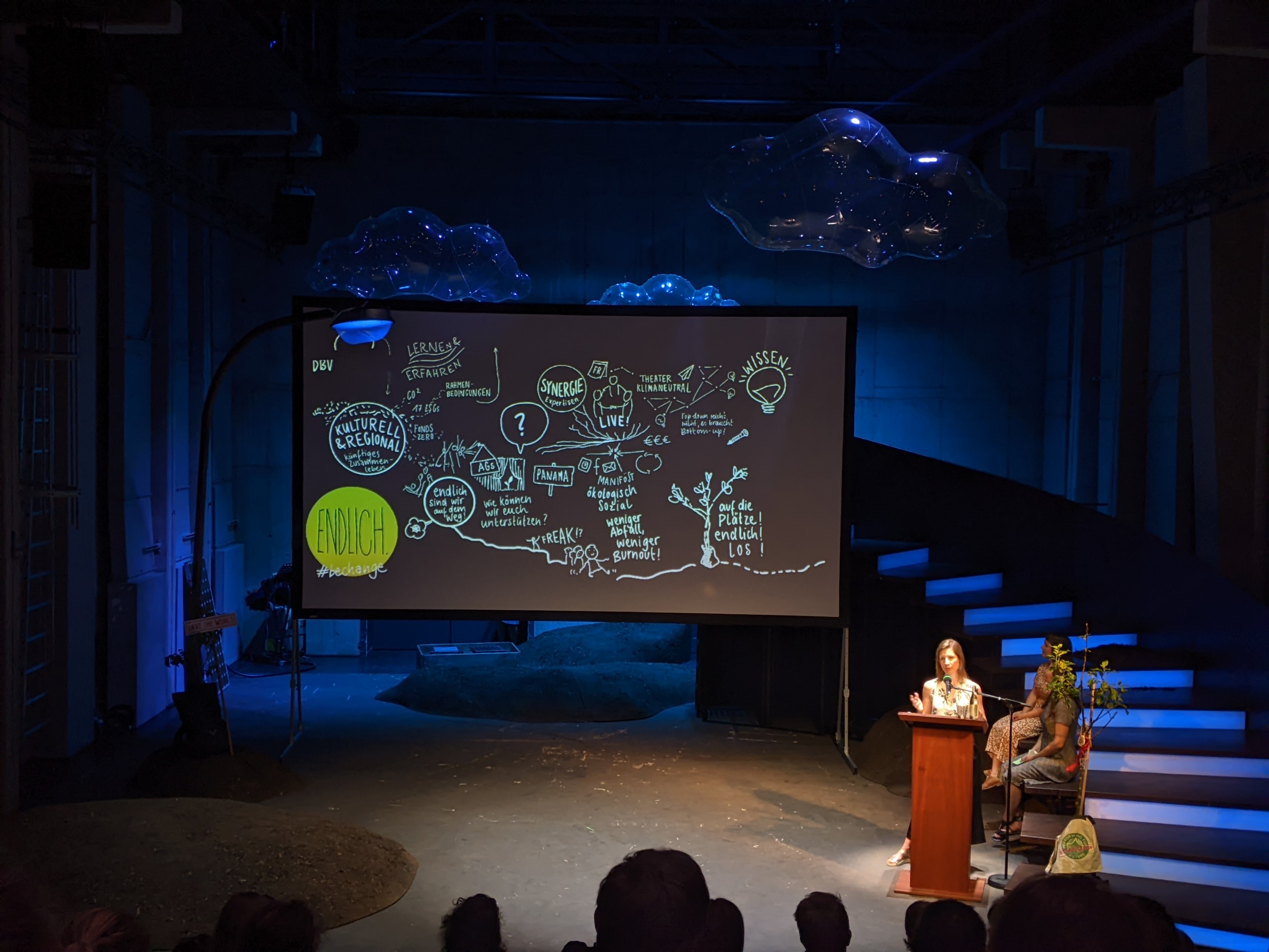 Workshop und Eröffnung der Konferenz im Rahmen des Augsburger Klimafestivals „endlich“, eingeladen vom „Save the World“ e. V. und Staatstheater Augsburg