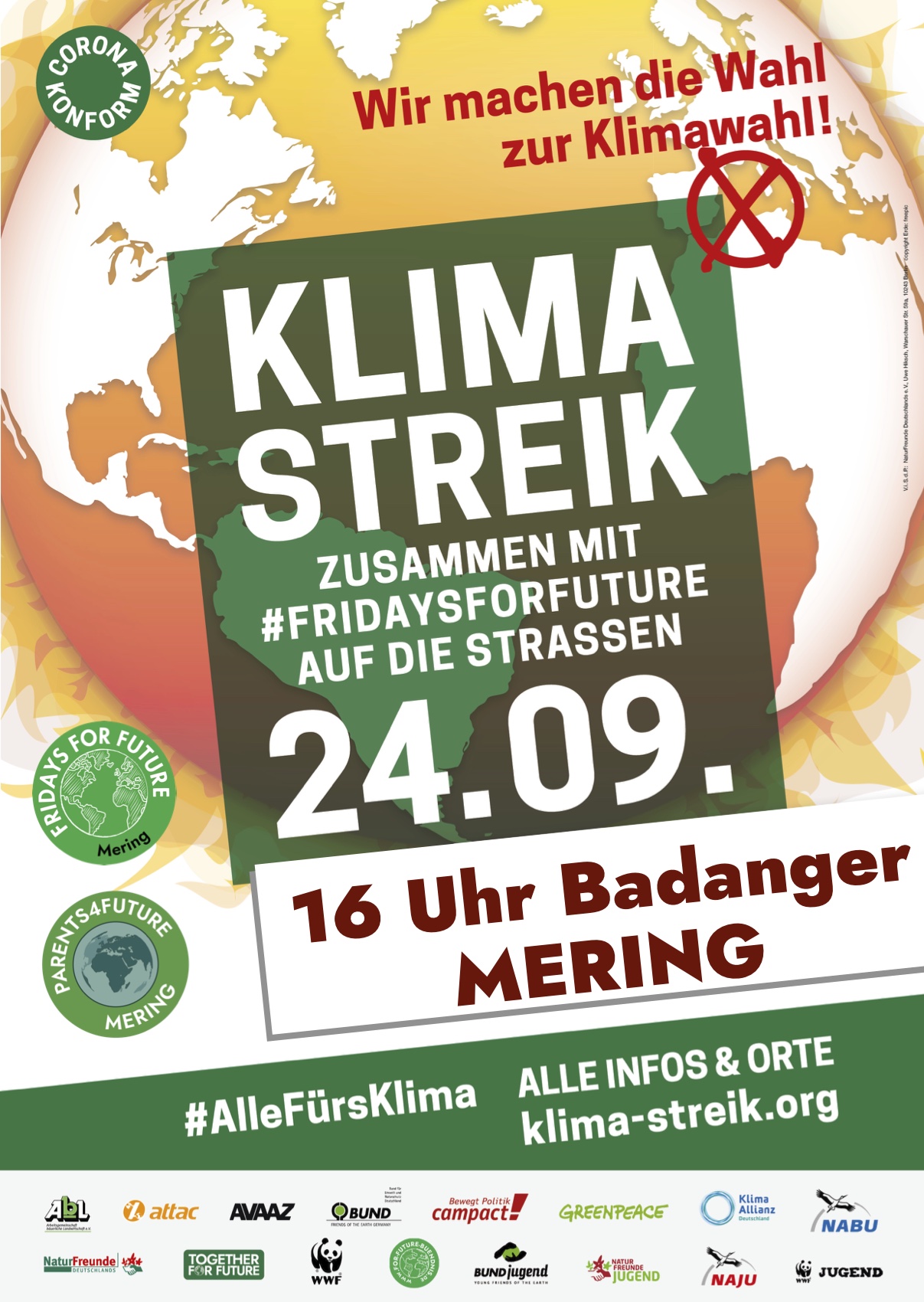 Plakat zur Demo am 24.9.2021 in Mering