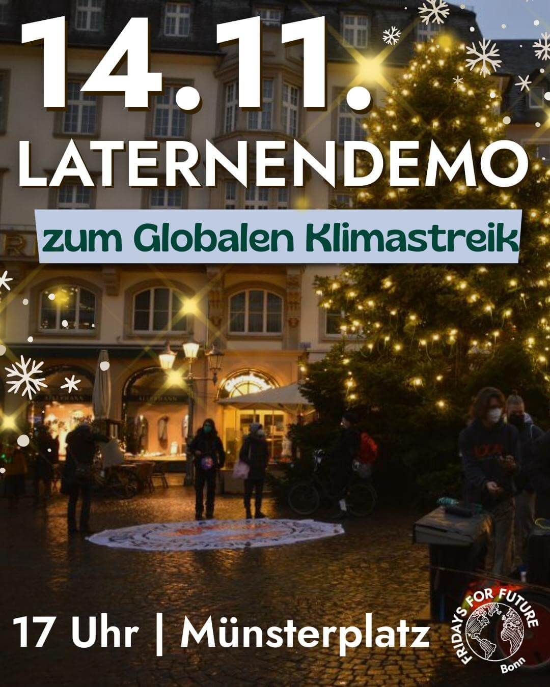 Laternendemo, 14.11. Plakat