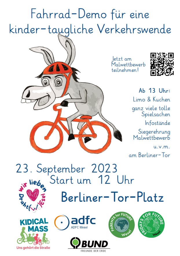 Plakat Fahrraddemo 23.09.23