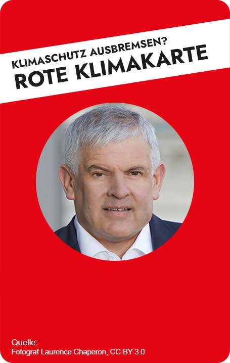 Rote Klimakarte Portrait Färber