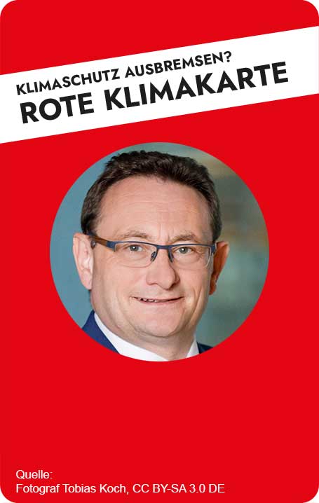 Rote Klimakarte Portrait Lange