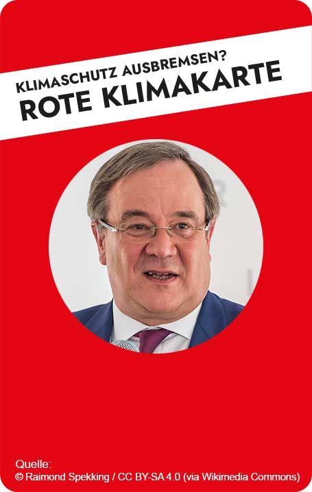 Rote Klimakarte Armin Laschet