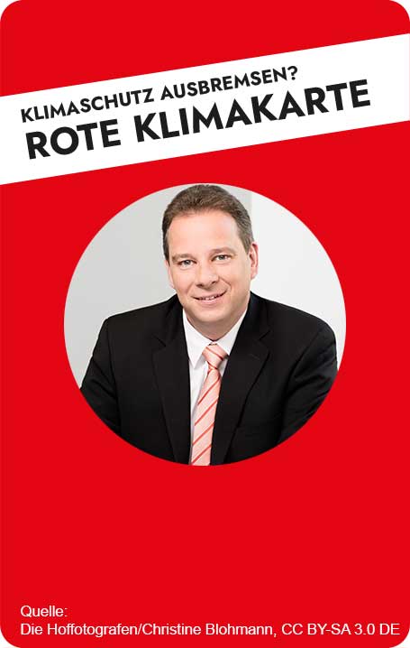 Rote Klimakarte Portrait Mittfelds
