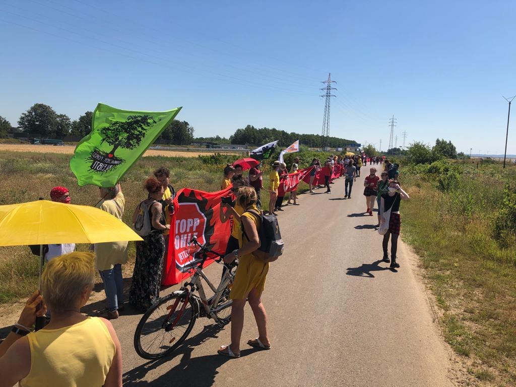 Rote Linie Protest Garzweiler Juni 2020