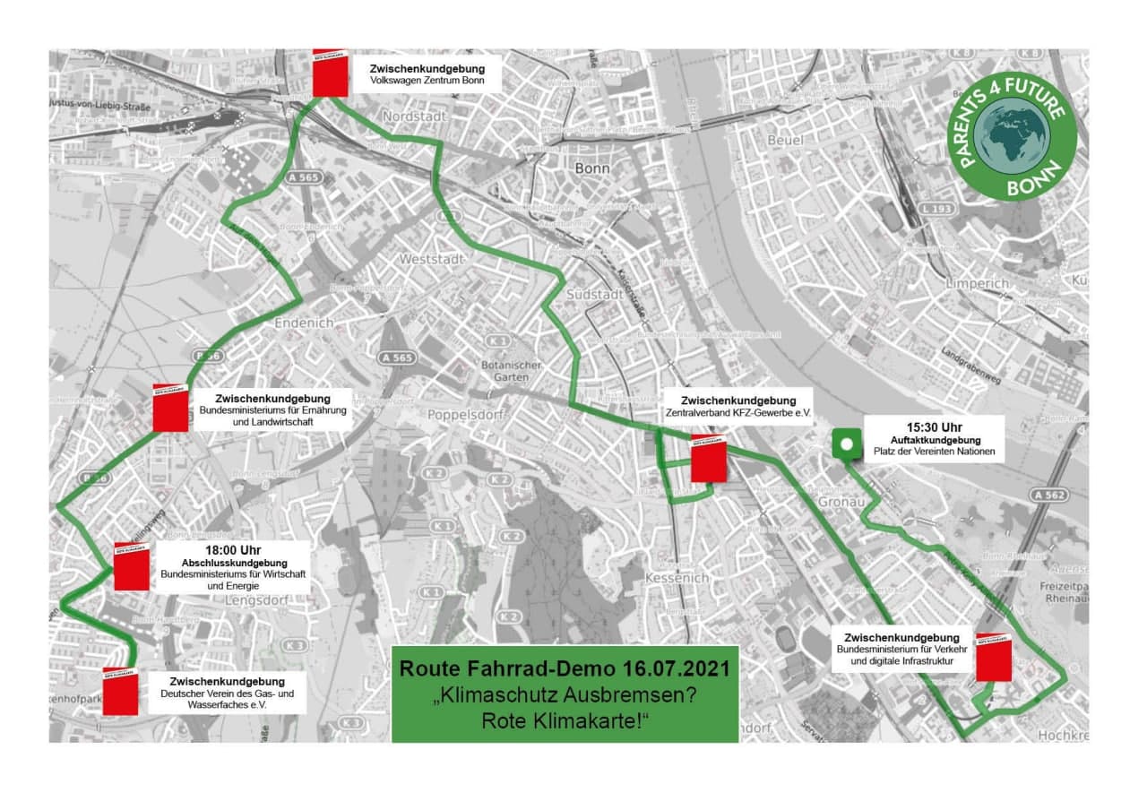 Route der Raddemo