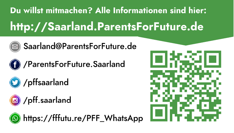 SAARLAND FOR FUTURE Visitenkarte Rückseite