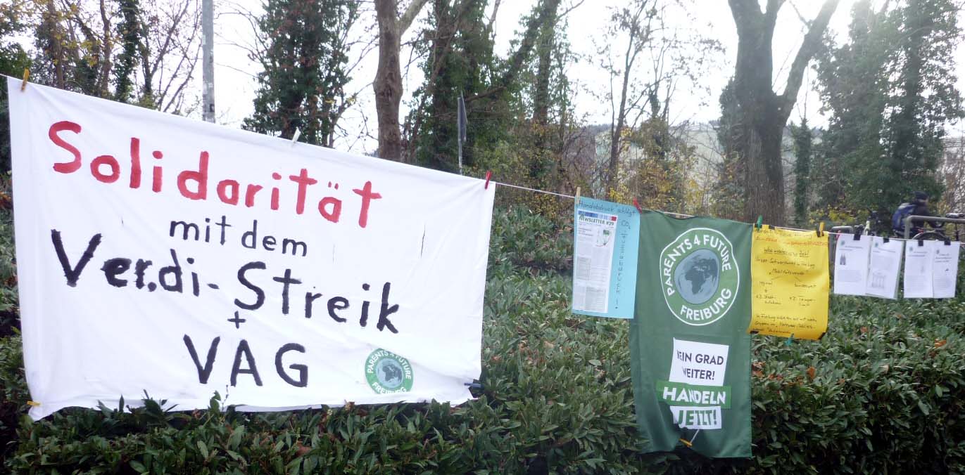 Banner am Stühlinger Stand