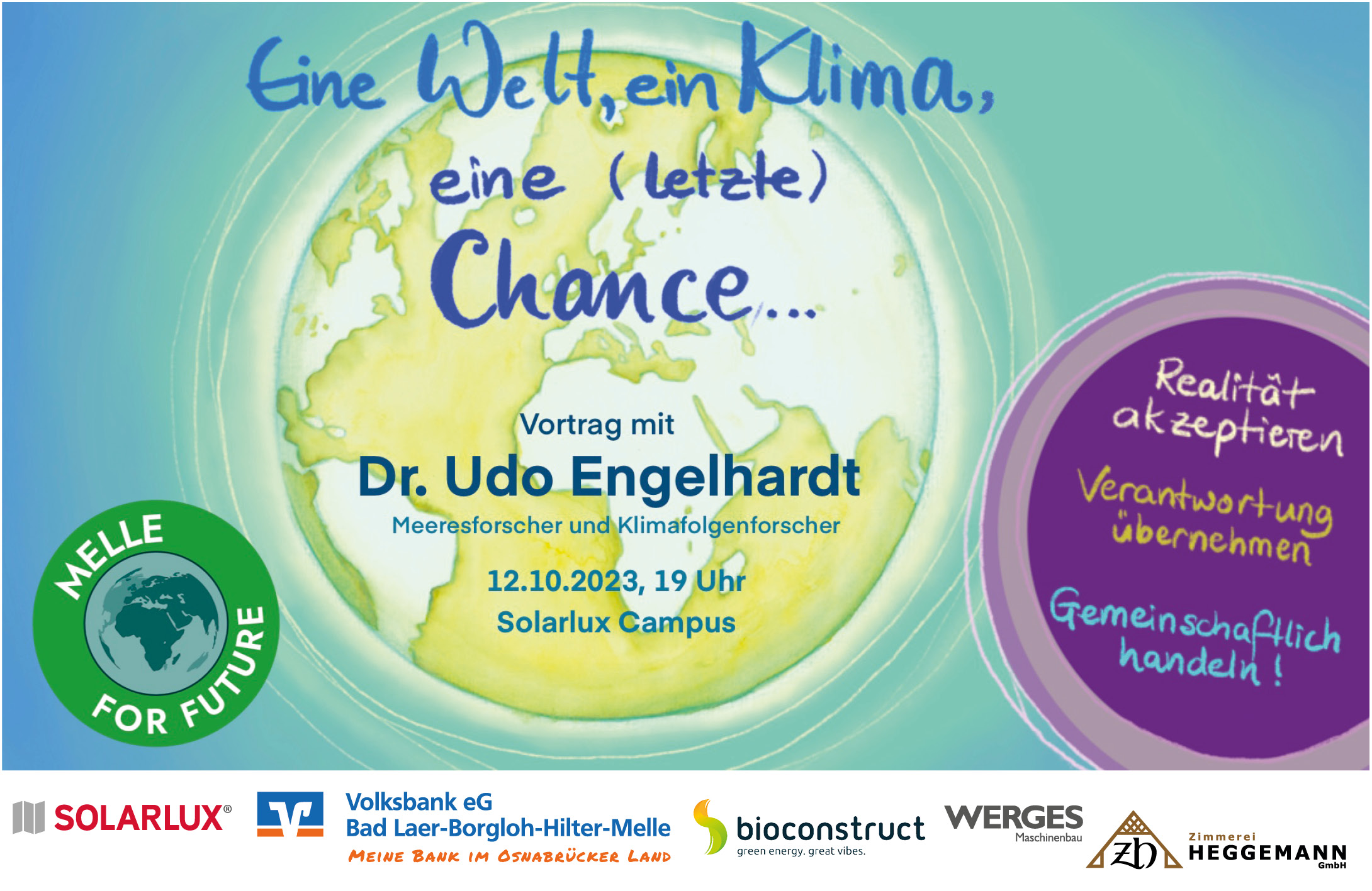 EINE WELT, EIN KLIMA, EINE (LETZTE) CHANCE