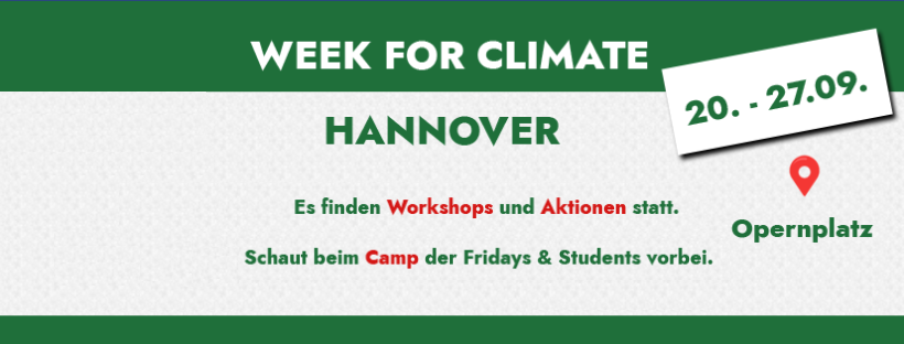 Week For Climate Banner