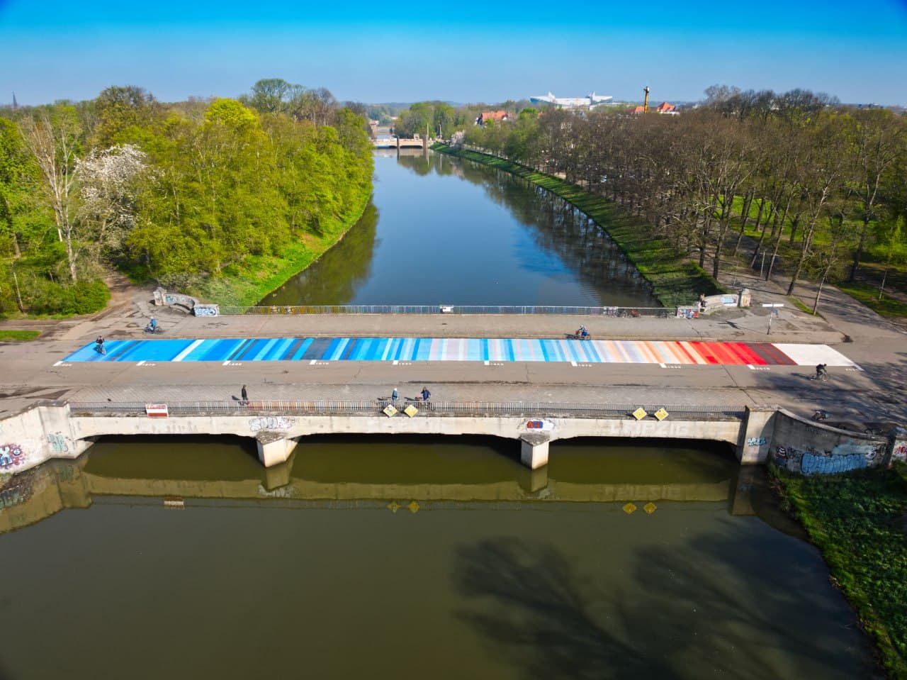 Warming Stripes in Leipzig