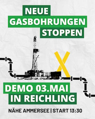 Gasbohrungen stoppen