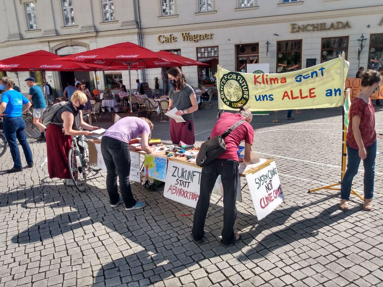 Stand der &quot;Parents for Future&quot; Leipzig