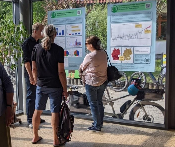 Energiewende als Poster bei einer Veranstaltung