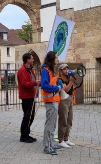 Fridays und Parents beim Frankenthaler Klimastreik