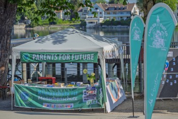 Info-Stand bei kidical mass